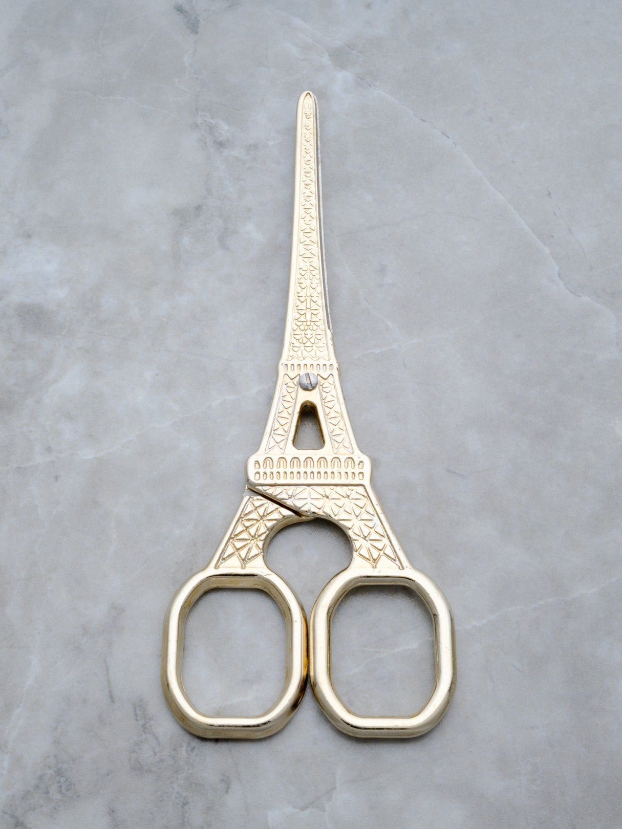 Eiffel Tower Gold-Tone Bud Trimming Scissors 5.5"