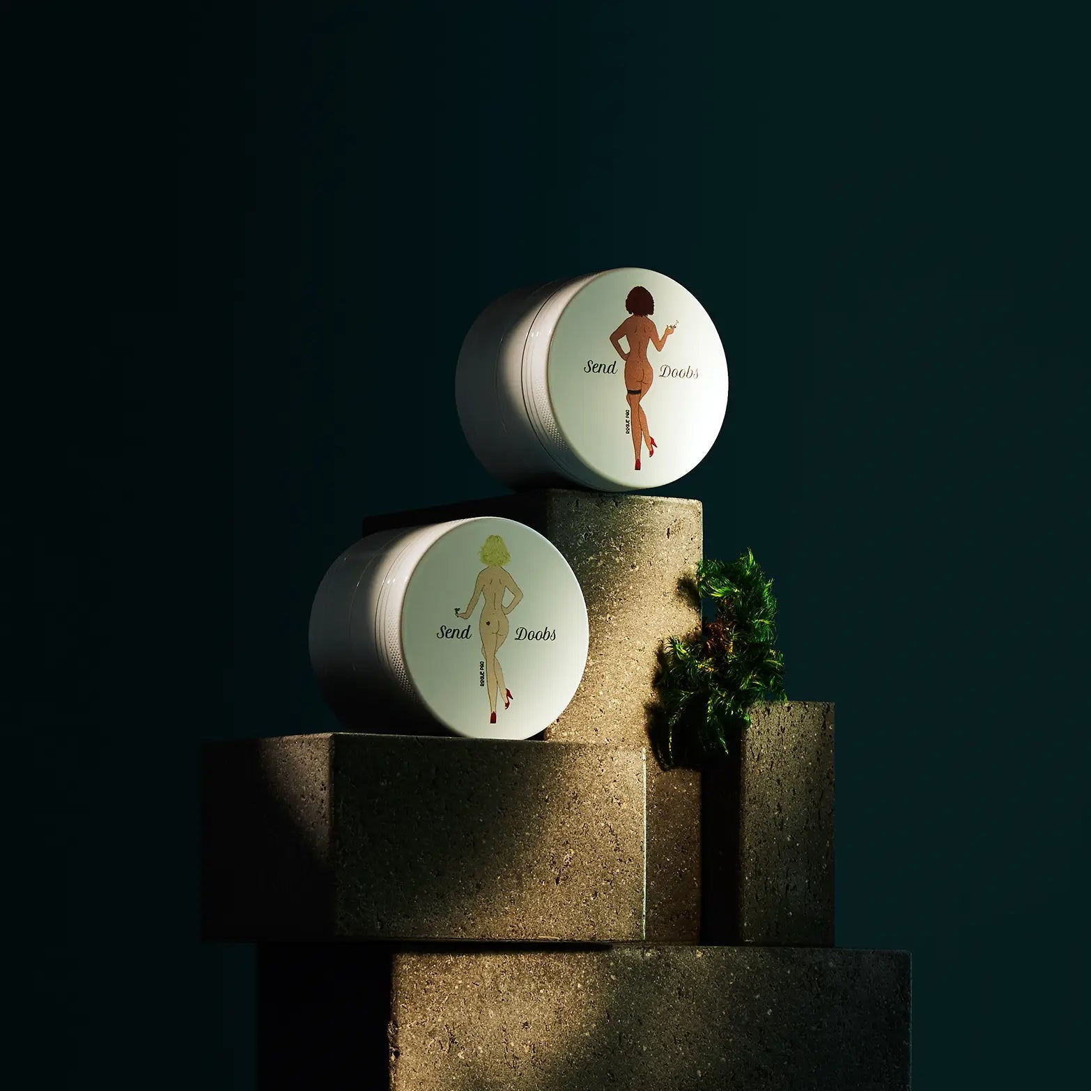 60mm Ceramic Send Doobs 4 Piece Grinders