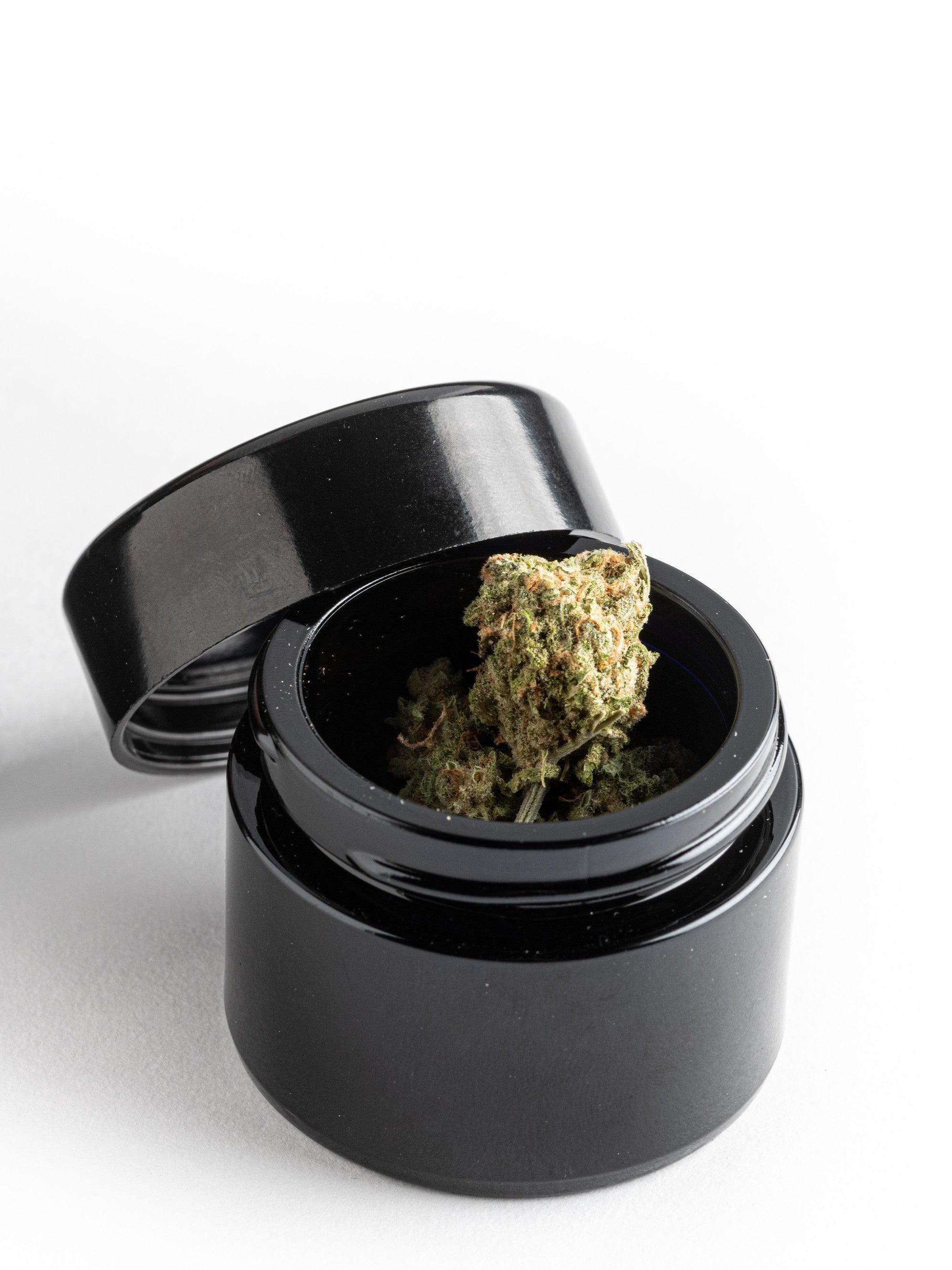 UV Glass Cannabis Storage Jars: 2 Jars Per Order + Labeling Pencil