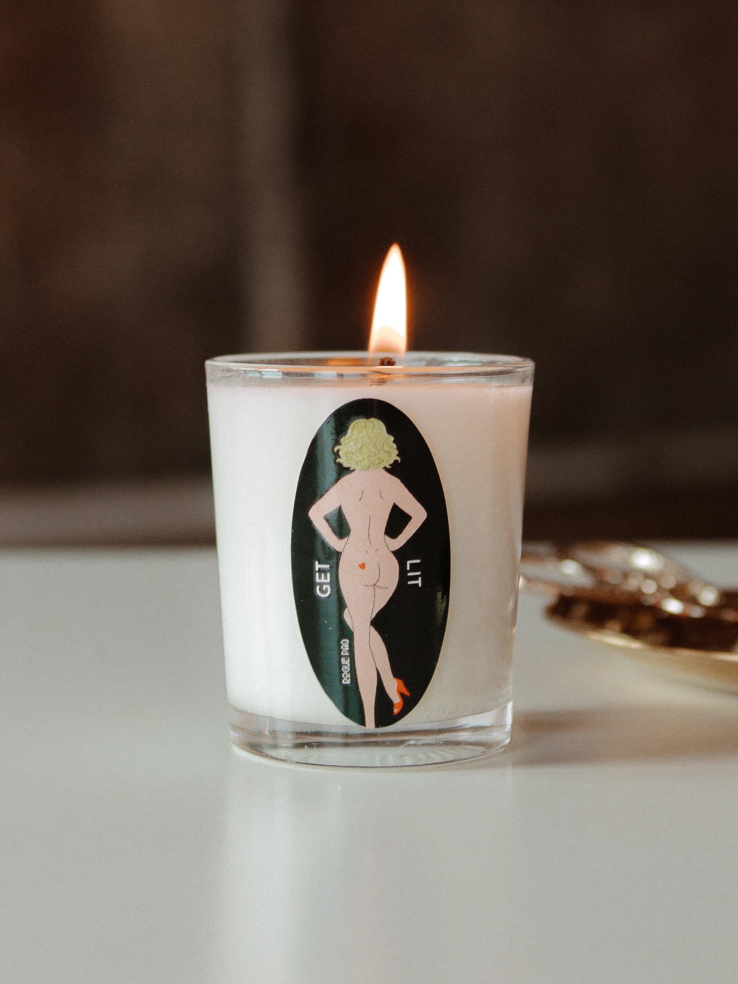 GET LIT SendNudes Organic Massage Cann-Canndle: Alertness Enhancing Blend