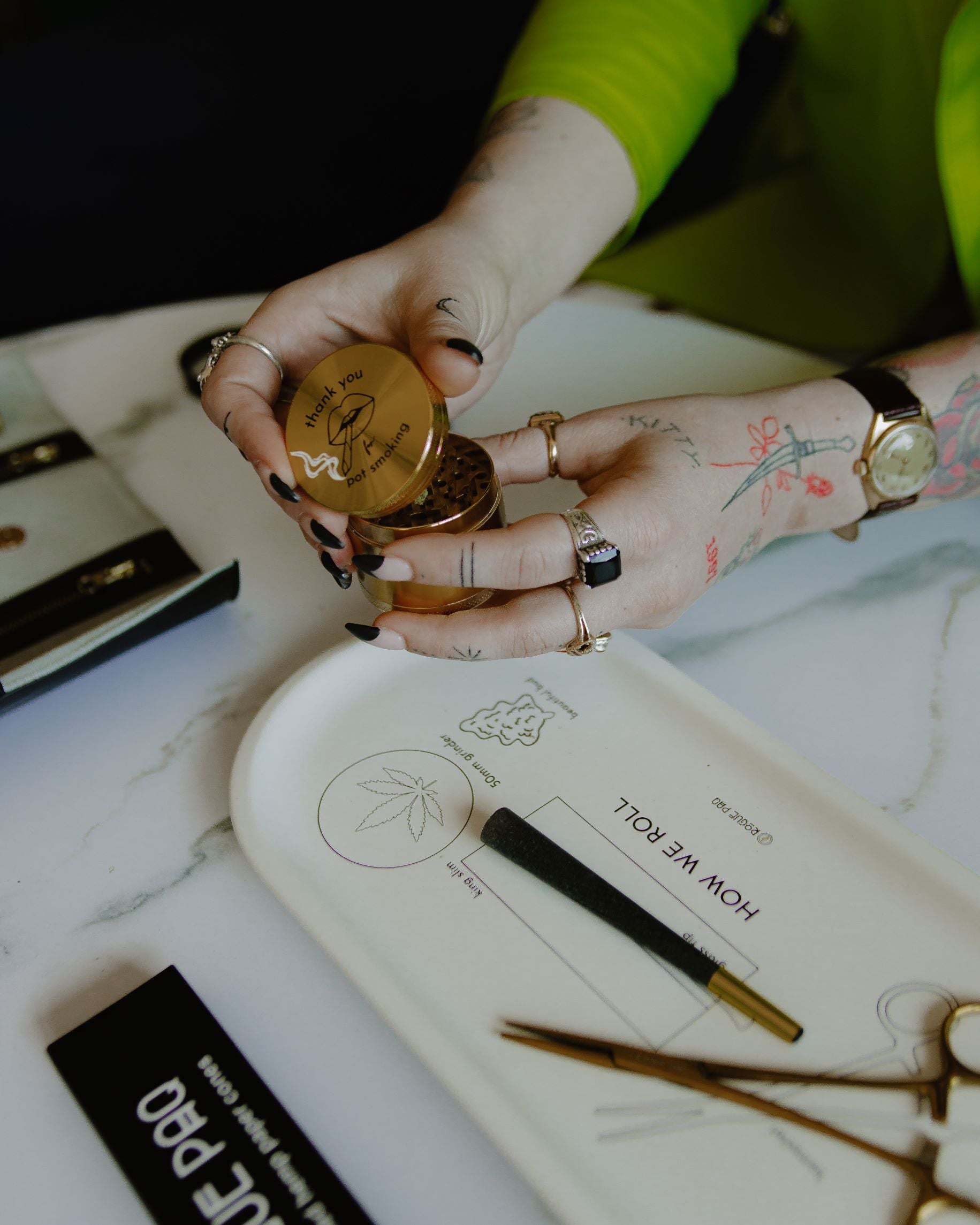 Rogue Paq Thank You for Pot Smoking 50mm 4-Piece Weed Grinder