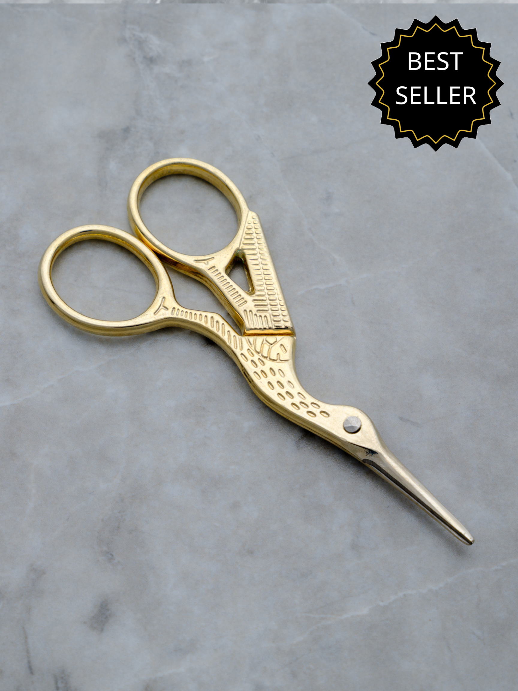 Gold Crane Shaped Utility Scissors