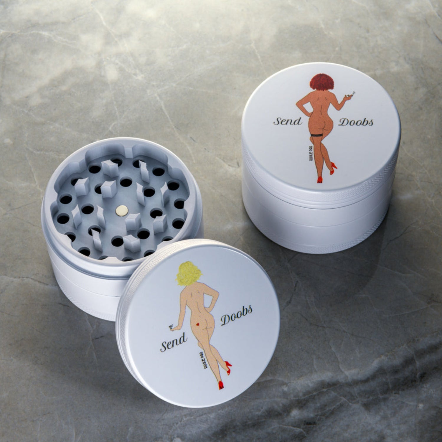 60mm 4 Piece Ceramic Grinders