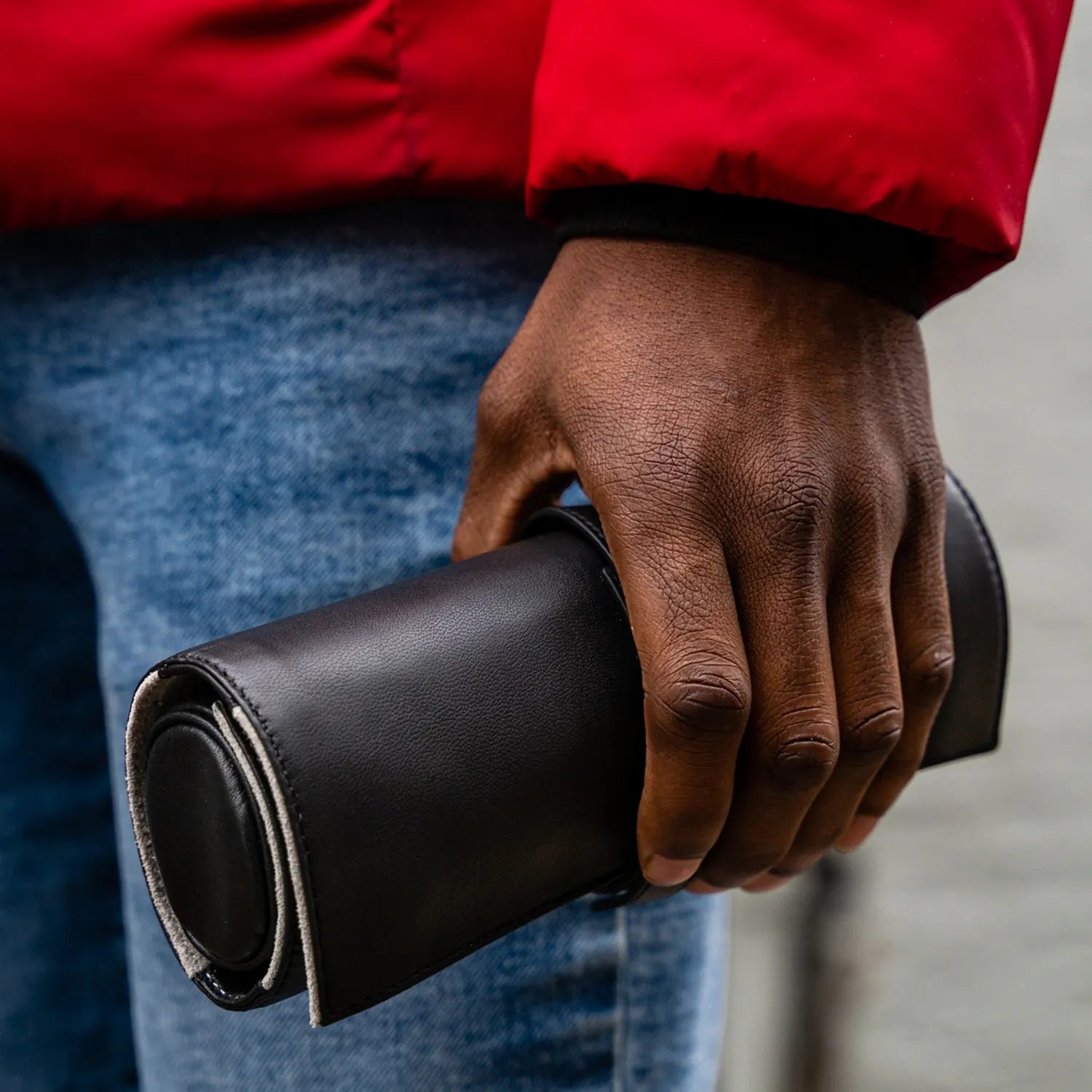 Leather Weed Storage Bag