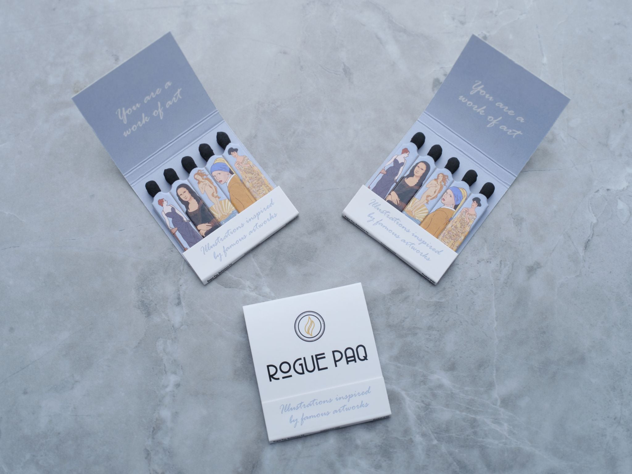 Novelty Matches: You Are A Work of Art, 3 books per order