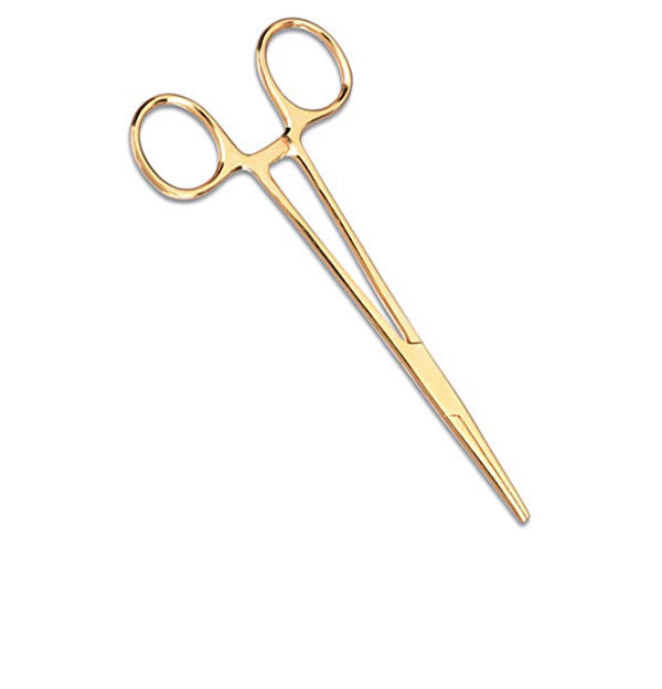 Rogue Paq Gold Tone Hemostat Packing Tool & Joint Clip
