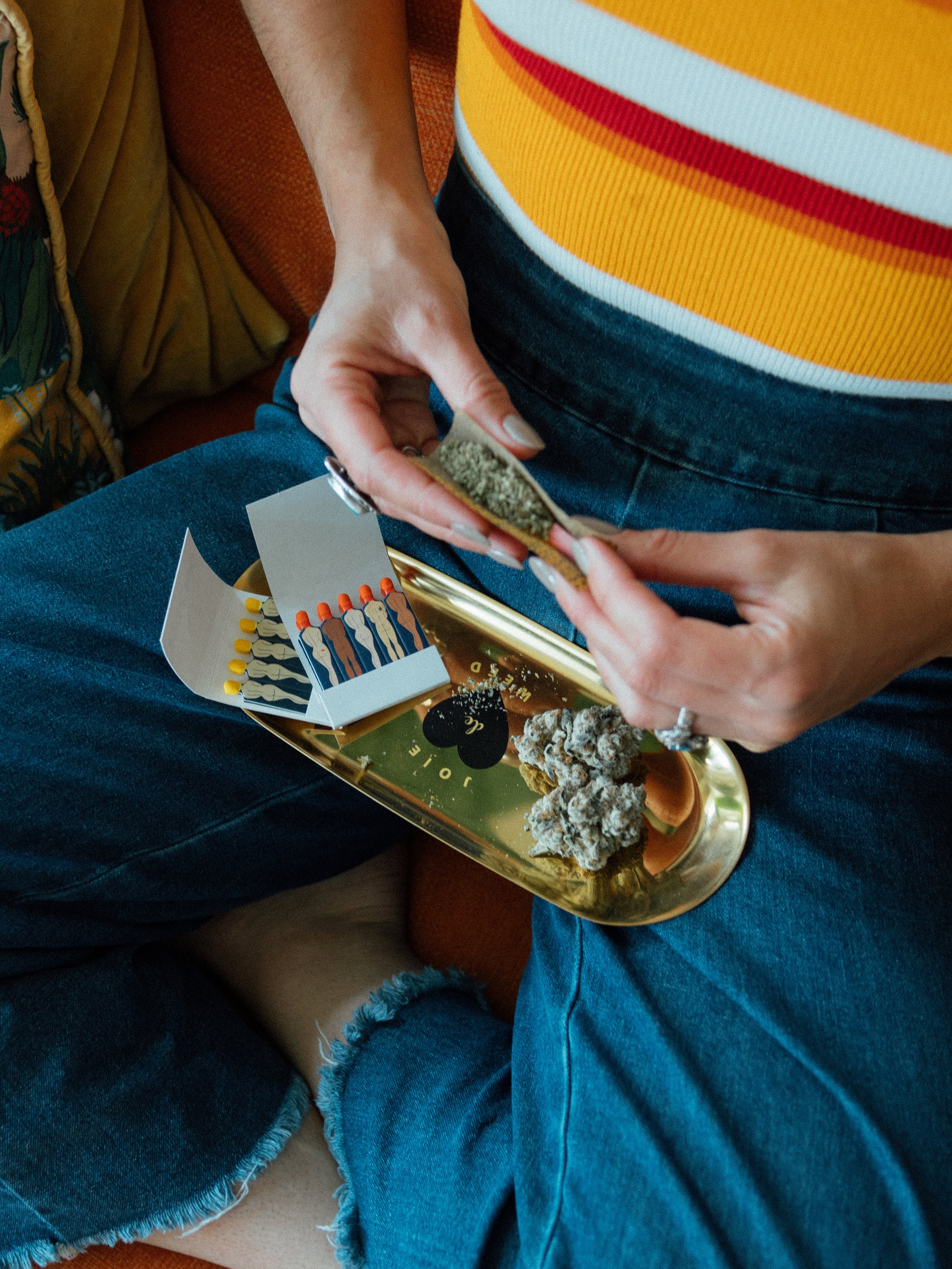 Rogue Paq Joie de Weed Joint Rolling Tray