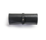 Rogue Paq Black Leather Cannabis Case, closed