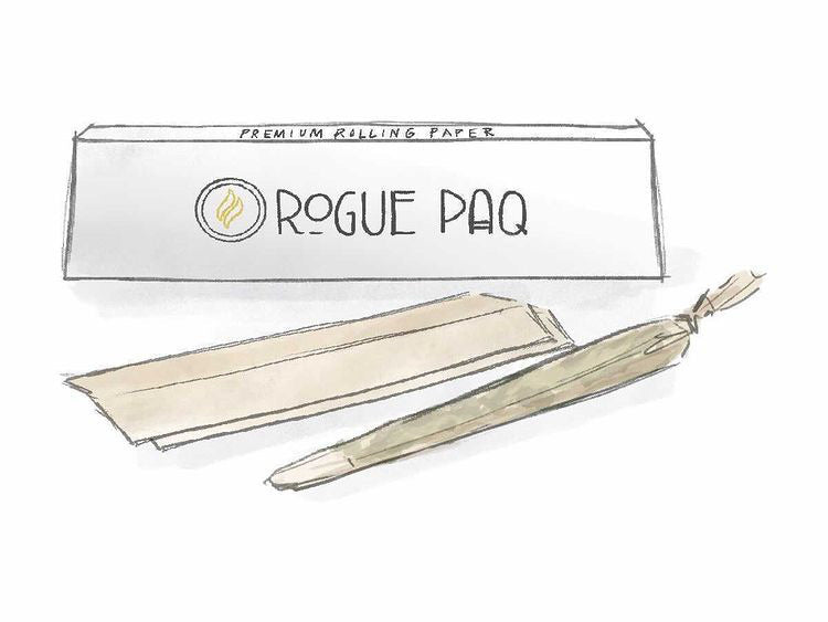 Rogue Paq Signature All Natural Hemp Rolling Papers King Slim